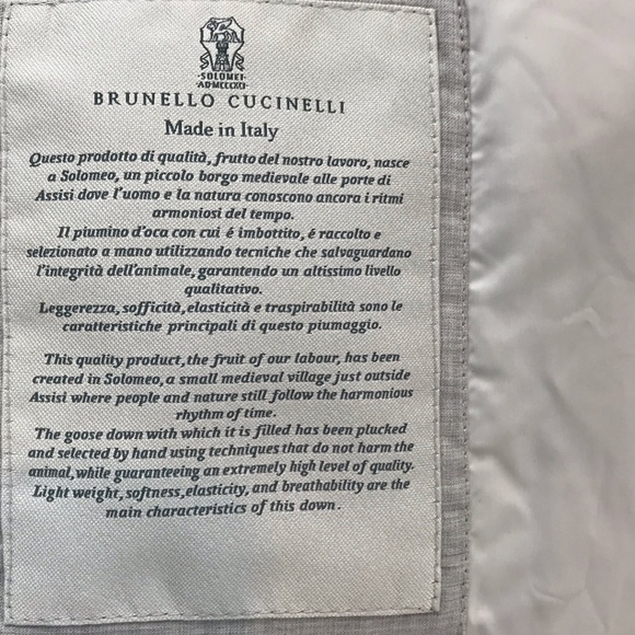 NEW WITHOUT TAGS Men’s BRUNELLO CUCINELLI GREY CASHMERE VEST SZ 50/US MED - Picture 8 of 15